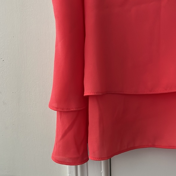 3 for $20 - U2B Pink Layered Roundneck Tank Top - Picture 3 of 5